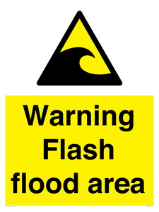 Warning Flash flood area